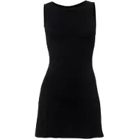Semoic Robe d'été trapèze sans manches à col bateau pour femme