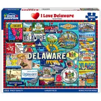 White Mountain I Love Delaware Puzzle 1000 piθces pour adultes et familles