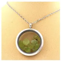 Bijoux Collier de péridot brut