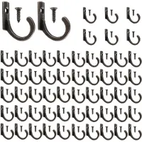 Torribaly Lot de 58 crochets muraux, petits crochets pour manteaux, cintre simple pour suspendre des tasses ? caf?, des serviettes de cuisine, bronze