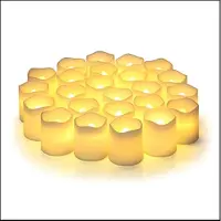Tlily Bougies de vœux sans flamme, 24 bougies avec piles