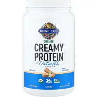 Garden of life , Protéine Crémeuse Biologique avec Poudre de Lait d'Avoine, Biscuit Vanille, 1 lb 14,34 oz (860 g)
