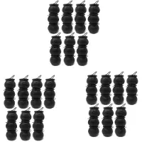 Spactz Lot de 72 chaudrons à bonbons en plastique noir en forme de sorcière, pot avec poignée, pour Halloween, Pâques et la Saint-Valentin