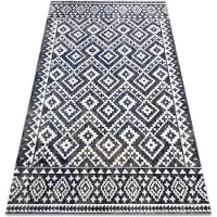 Rugsx Tapis moderne MUNDO E0561 diamants, zigzag 3D extérieur bleu / beige 180x270 cm