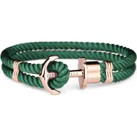 Paul Hewitt Bracelet - - PHPHNRGXXL - Acier inoxydable - Vert avec or rose - Mixte