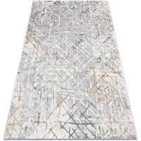 Rugsx Tapis ACRYLIQUE ELITRA 9964 Trellis vintage gris / jaune 240x350 cm
