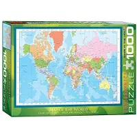 Eurographics Puzzle Carte du monde moderne (1000 pi ces)