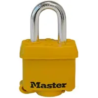 Master Lock Cadenas d'ext rieur couvert 315KA avec cl , paquet de 1, jaune