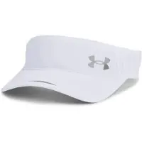 Under Armour Visière de Course Launch, Blanc (100)/Réfléchissant, Taille Unique