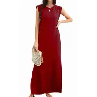 Semoic Pull ample à col rond et fente pour femme, style décontracté, été 2025
