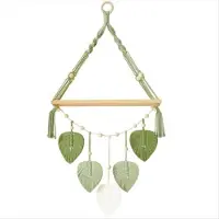 Torribaly Étagère murale en macramé - Étagères pour plantes bohèmes avec tissage fait main