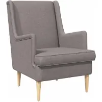 vidaXL fauteuil Taupe tissu