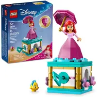 LEGO Disney Princesse Ariel qui fait tournoyer – Jouet de construction pour filles et garçons de 5 ans et plus – Jouet La Petite Sirène pour les
