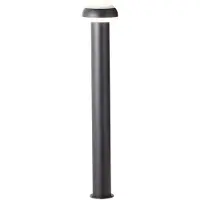 Brilliant Lampadaire noir d'extérieur ILTON | Lampadaire sur socle à LED avec lumière blanche chaude | 80cm de hauteur | métal/plastique | 9W 1100 lumens 3000 Kelvin