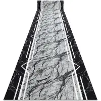 Rugsx TAPIS DE COULOIR antidérapant 80 cm MARMUR Marbre, calcul gris 80x460 cm