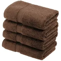 Superior Superieur egyptien coton tas serviette a main l'ensemble de 4 serviettes de luxe ultra douces et epaissesuses essentielles absorbants absorbant l