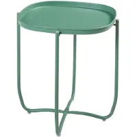Helloshop26 Table basse - - Console d'appoint - Plateau amovible - Acier - 53 x 46 x 46 cm