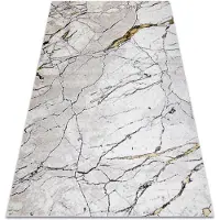 Rugsx Tapis GLOSS moderne 529A 53 Marbre, calcul, élégant, glamour Ivoire / beige 140x190 cm