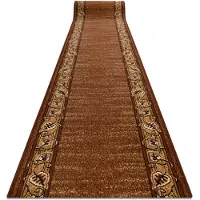 Rugsx TAPIS DE COULOIR BCF FELIKS marron 90 cm 90x1400 cm