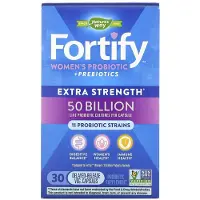Nature'S Way , Fortify Probiotique + Prébiotiques pour Femmes, Extra Puissance, 50 Milliards, 30 Gélules à Libération Prolongée