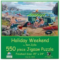 Sunsout Puzzle Holiday Weekend - Puzzle de plage 550 pièces pour adultes