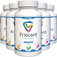 IncHealth GmbH Friocard - 300 gélules (5x60) hautement dosées - Recette originale suisse - Végétaliennes et végétales, avec vitamines et minéraux - Lot de 5