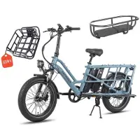 Fafrees Vélo cargo électrique - - FF20 CUV - 250 W - 48 V - 24 Ah - Bleu