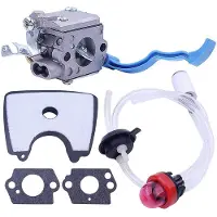 TAUOH Carburateur avec réglage de la ligne de filtre air-carburant pour souffleur à feuilles 125B, 125BX, 125BVX - pièces C1Q-W37 581798001