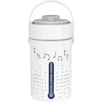MaxPower (Avec Bluetooth) Humidificateur d'air LED Purificateur de diffuseur d'arôme de brume ultrasonique Haut-parleur Bluetooth