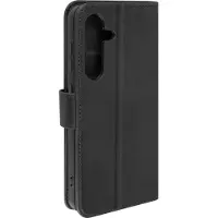 Avizar Housse pour Samsung S24 et S25 Portefeuille Support Style Vintage Noir