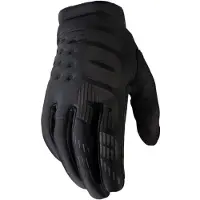 100% BRISKER Gants de motocross et de VTT pour femmes - quipement de protection pour VTT et MX Racing (XL - NOIR/GRIS)