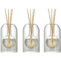 Melitt 3X Conteneurs de Stockage Bouteilles de Diffuseur Bouteille de Diffuseur D'Aromathérapie Bouteille de Verre de Diffuseur Moderne Organisateurs
