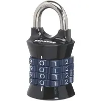 Master Lock Coffret de cadenas 1535D : cadenas ΰ combinaison personnalisable (1 paquet, couleurs alιatoires)