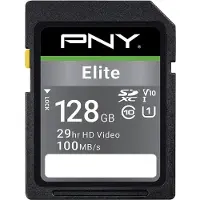 PNY Carte SDXC Elite 128 Go Classe 10 UHS-I U1 100 Mo/s
