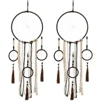 Exogio Attrape-RêVes en Macramé pour Chambre Adulte, Fait à la Main, Style BohèMe, Ornement Mural, Cadeau , Art Mural
