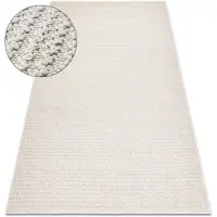 Rugsx Tapis JERSEY 19236 crème - Losangos, structurelles, boucle BOHO 200x290 cm