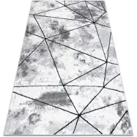 Rugsx Tapis moderne COZY Polygons, géométrique, triangles - Structural deux niveaux de molleton gris 120x170 cm