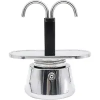 Typecat Pot Moka Pot Double Tête En Acier Inoxydable Moka Cafetière Italienne DIY Conduit Cafetière Moka Cafetière Outil De Cuisine