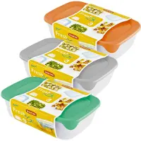 Frontline Récipients alimentaires Fresh & Go, Boîte de conservation, Gris, Transparent