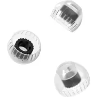 Zandona Bouchons D'Oreilles Silicone Bouchons D'Oreilles à Double Structure Support Écouteurs Bouchons D'Oreilles à Mémoire de Forme 3 Paires D'Écouteurs