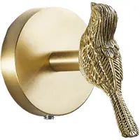 Tlily Laiton Doré Animal Crochet PatèRe Porte ArrièRe Salle de Cuisine Crochets Porte-Serviettes (Oiseau)