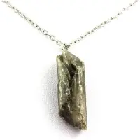 Bijoux Pierres et Minéraux. Collier Gypse brut. 25 ct. Marcieu, Isère, France.