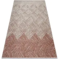 Rugsx Tapis FUSION 9775 crème / terre cuite - Géométrique, moderne, abstrait 280x370 cm