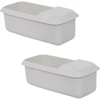 Torribaly Lot de 2 boîtes à spaghetti micro-ondes pour cuiseur à pâtes