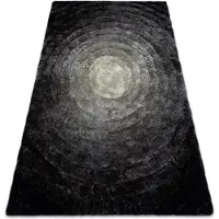 Rugsx Tapis moderne FLIM 008-B2 shaggy, cercles - Structural gris 120x160 cm