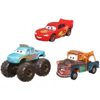 Mattel Disney Cars 3er-Set - Lightning McQueen, Ivy & Hook - 1:55