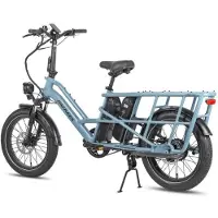 Fafrees FF20 CUV - Vélo cargo électrique - 250 W - 48 V - 24 Ah - Moyeu 20 pouces - Vitesse maximale 25 km/h - Bleu