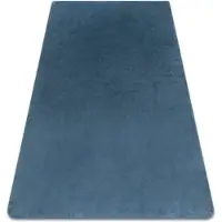 Rugsx Tapis POSH Shaggy bleu très épais, en peluche, antidérapant, lavable 80x150 cm