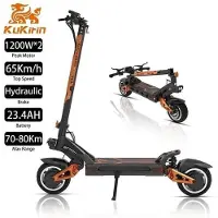 KUKIRIN Trottinette Électrique G3 Pro - 65 km/h, 80 km Autonomie, Double Moteur, IP54, Freins à Huile, Pneus Tout-Terrain