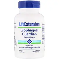Life Extension Protecteur oesophagien, saveur de baies - 60 comprimés à croquer végétariens